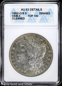 1882�N�� �����K����� 1�h�� ANACS AU 53 �ڍ� | VAM-3 �g�b�v100 �\�[�v�{�b�N�X