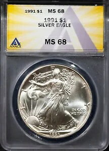 1991N 1h݃AJC[O MS 68 ANACS # 7625531 + {[iX