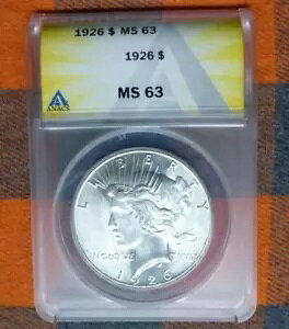 1926 ANACS MS 63 ahAAJO 1 h
