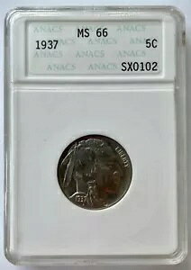 1937 obt@[ jbP I[h Gen 2 ANACS \[v{bNX z_[ MS66