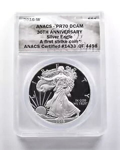 PR70 DCAM 2016-W �A�����J�� �V���o�[ �C�[�O�� 30���N�L�O FS ANACS *3288