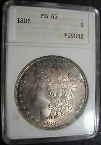 1886-P ���[�K�� �_���[ - ANA/ANACS ���A�� 1 ����z���_�[ - MS63 - �ʒ��F���F