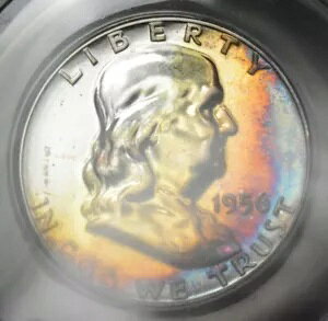 1956 �t�����N���� �V���o�[ �n�[�t�_���[ ANACS PF64 �O���[�g �g�[�j���O