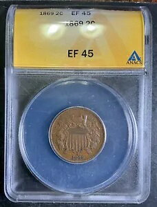 ANACS XF45 1869 2Zgs[X 2c GXe[gtbVF^CvRC A5