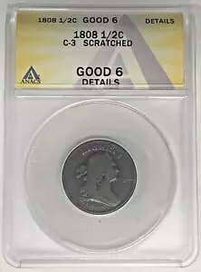 1808 �h���[�v �o�X�g �n�[�t �Z���g �R�C�� ANACS G 6 �ڍׂɏ�����