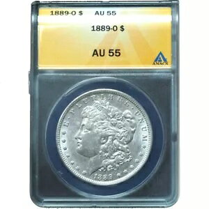 1889-O モルガン ダラー AU55 ANACS - 明るい白の魅力的な例