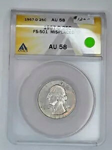 1957-D Vg NH[^[AANACS F AU58AFS-501 ́uDv̈ʒuԈĂ܂B