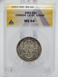 1953 Ji_ LG DT Xgbv 50 Zg Vo[ ANACS O[h MS 64 (BT-224)