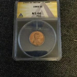 1965 ANACS MS66 RED �O���[�h �_�u�� �_�C �\�� �����J�[�� �Z���g DDO/DDR