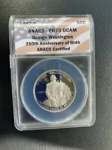 1982 S n[t_[ 50C ANACS PF70 DCAM JI Vo[ Vg 250 Ԗڂ̊x