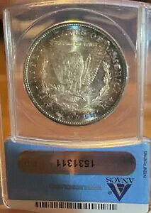 1880-S ANACS MS63 ���[�K�� �V���o�[ �_���[
