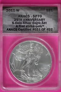 2011 W SP 70 Vo[ AJ C[O 5 RC Zbg 25 NLO ANACS O[h 113