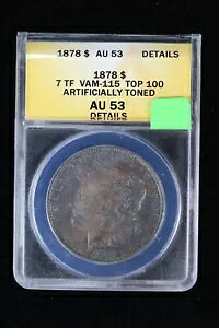1878 ���[�K�� ANACS 7TF VAM-115 �g�b�v 100 x3 �u���b�T�� �A�[�e�B�B�g�[�� AU 53 Det 3I8Y