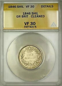 1846�N �C�M���X 1S �V�����O��� ANACS VF-30 �ڍ׃N���[�j���O�ς�