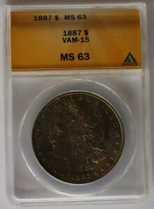 1887 P ANACS MS 63 VAM 15 _uX^[ & RIB