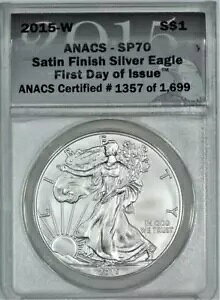2015-W $1 �T�e���d�グ �V���o�[ �A�����J�� �C�[�O�� ANACS SP-70;���s����