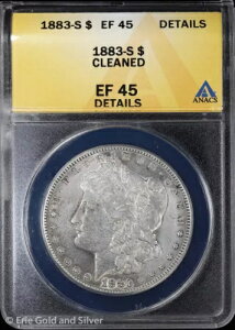 1883-S $1 �����K�� �V���o�[ �_���[ ANACS EF 45 �ڍ� | XF