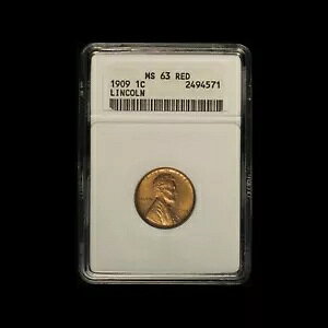 1909 1c VDB �����J�[�� �Z���g ANACS MS63 ���b�h �\�[�v�{�b�N�X - �������� �č�