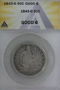 1843-O .50 ANACS G 6 1800�N�� �n�[�t�_���[�A���o�e�B�V�[�g�n�[�t
