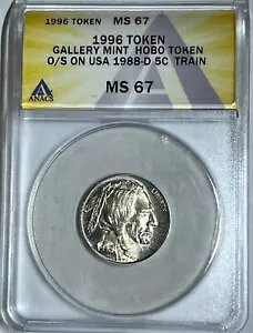 1996 �M�������[ �~���g �z�[�{�[ �g�[�N�� ANACS MS67 �W�F�t�@�[�\�� �j�b�P�� �I�[�o�[�X�g���C�N ���A