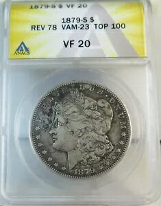 1879 S rev'78 �����K���_���[ ANACS VF20 *VAM 23����t�F�U�[ TOP100*