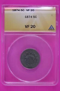 1874 VF 20 oeB V[h jbP ANACS O[hF{̃Xu 944