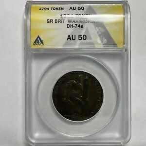 1794 �E�H���b�N�V���[ �o�[�~���K�� DH-74a �R���h�� �g�[�N�� ANACS AU-50 �R�C�� #12622T