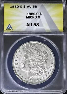 1880-O $1 �����K�� �V���o�[ �_���[ ANACS AU 58 |�}�C�N���I�[