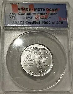 2012 Ji_ $20 Vo[ VN} ANACS MS-70 DCAM 񃊃[Xԍ 2/278