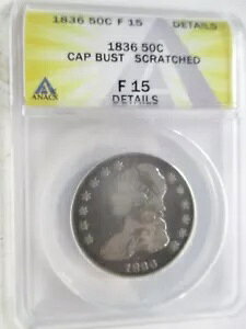 1836 �L���b�v �o�X�g 50c ANACS F-15 �ڍ�