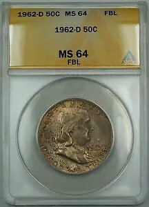 1962-D tN Vo[ n[t_[ 50c RC ANACS MS-64 FBL g[ GK