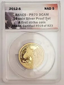 2012-S PR-70 DCAM �v���[�t $1 �l�C�e�B�u �A�����J�� �T�J�K�E�B�A �A�i�b�N�X �t�@�[�X�g �X�g���C�N �R�C��