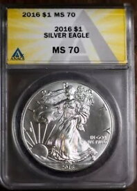 2016 $1 シルバー アメリカン イーグル MS 70 ANACS + ボーナス