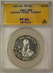 1963 I[XgA 25 VO 25  ANACS PF-60 ڍ׃N[jOς (ǍD)