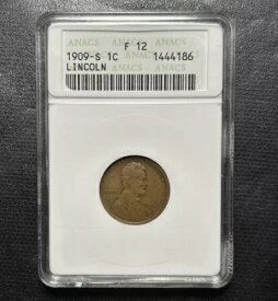 1909-S リンカーン ウィート セント ? ANACS G04 ヴィンテージ「ソープボックス」ホルダー ? キー日付