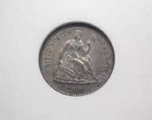1861 P Seated Liberty SILVER Half Dime H10 ANACS ���� #691 ECC&C, Inc.