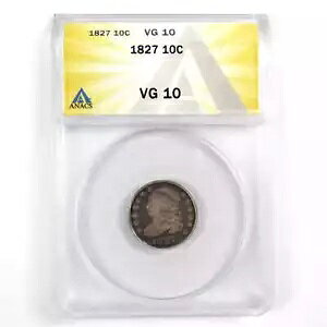 1827 �|�C���e�b�h �g�b�v �L���b�v �o�X�g 10c VG 10 ANACS 89.24% �V���o�[ SKU:I7934