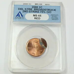 2000 ANACS MS65 RD ~g G[ _u XgN u[hXgbN J[ Zg 1c 45393A