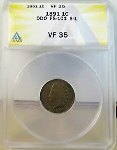 1891 Ch Zg ANACS VF35 *FS 101 DDO S-1* BR