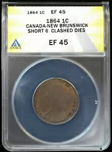 1864 1C Ji_ - j[ uYEBbN 1 Zg V[g 6 NbV _C ANACS EF 45 | XF