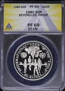 1980 �Z�C�V�F�� �v���[�t �V���o�[ 50 ���s�[ ANACS PF 69 DCAM |���j�Z�t