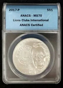 2017-P ���C�I���Y�N���u $1 ANACS PF70 & MS70 �L�O�h��