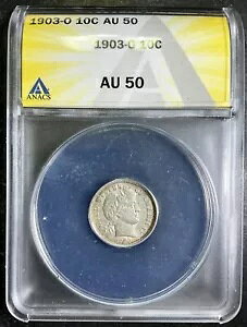 ANACS AU50 1903-O �o�[�o�[ �_�C�� �j���[�I�[�����Y �x�^�[ �f�C�g CHOICE �F�� AC