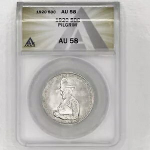 1920 (P) �s���O���� �N���V�b�N �n�[�t�_���[ 90% �V���o�[ ANACS AU 58 �X���C�_�[ �ʐ^�Q�� A065