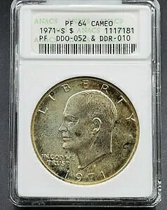 1971 S $1 AC[n[ h RC ANACS PF64 JI oGeB DDO 052 DDR 010