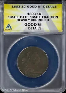 1803 1C �h���[�v �o�X�g ���[�W �Z���g ANACS Good 6 �ڍ� |���t�̏�������