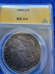1883 O ���[�K�� �V���o�[ �_���[ ANACS MS64 �u�����A���g���z�T�e���d�グ�g�[��