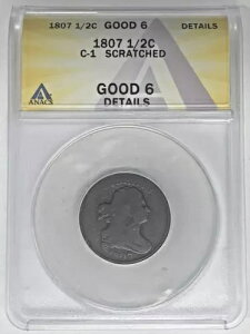 1807 �h���[�v �o�X�g �n�[�t �Z���g �R�C�� ANACS G 6 �ڍׂɏ�����