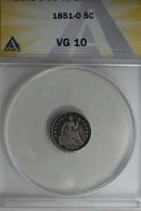 1851-O .05 ANACS VG 10 �n�[�t �_�C���A�V�[�e�b�h ���o�e�B �n�[�t �_�C��