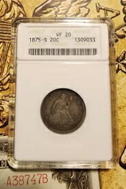 1875 年代 20 セント ピース 古い石鹸箱